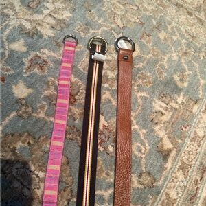 Set of Three Stylish Belts